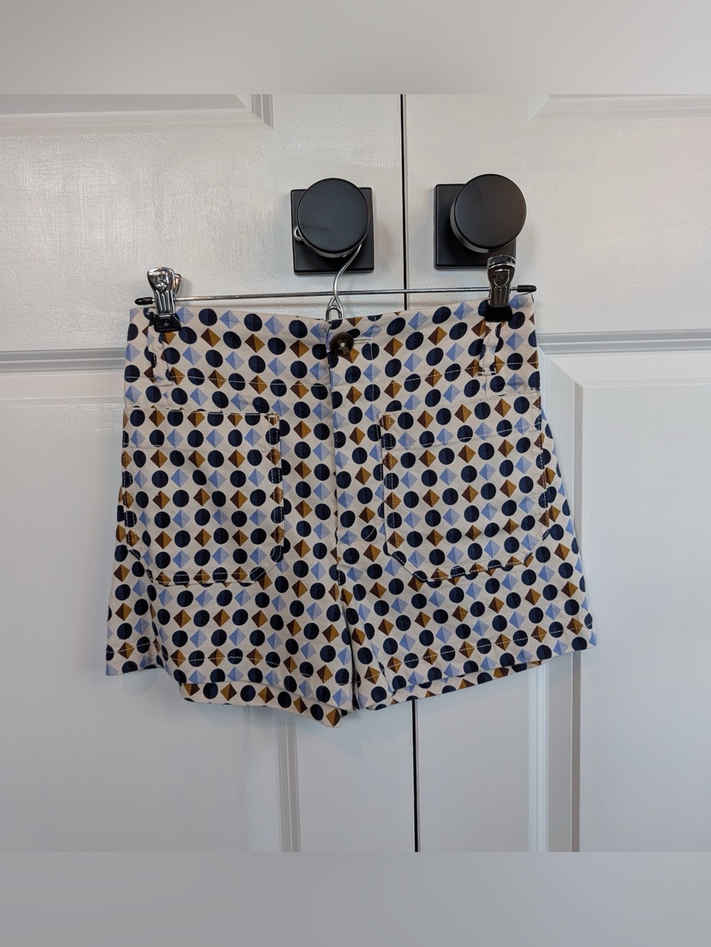 Anthropologie Maeve Colette Women’s High Waist Shirts Geometric Print Size 25